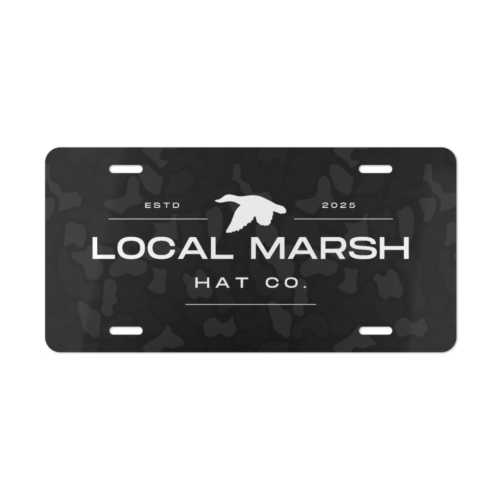 Black Camo License Plate