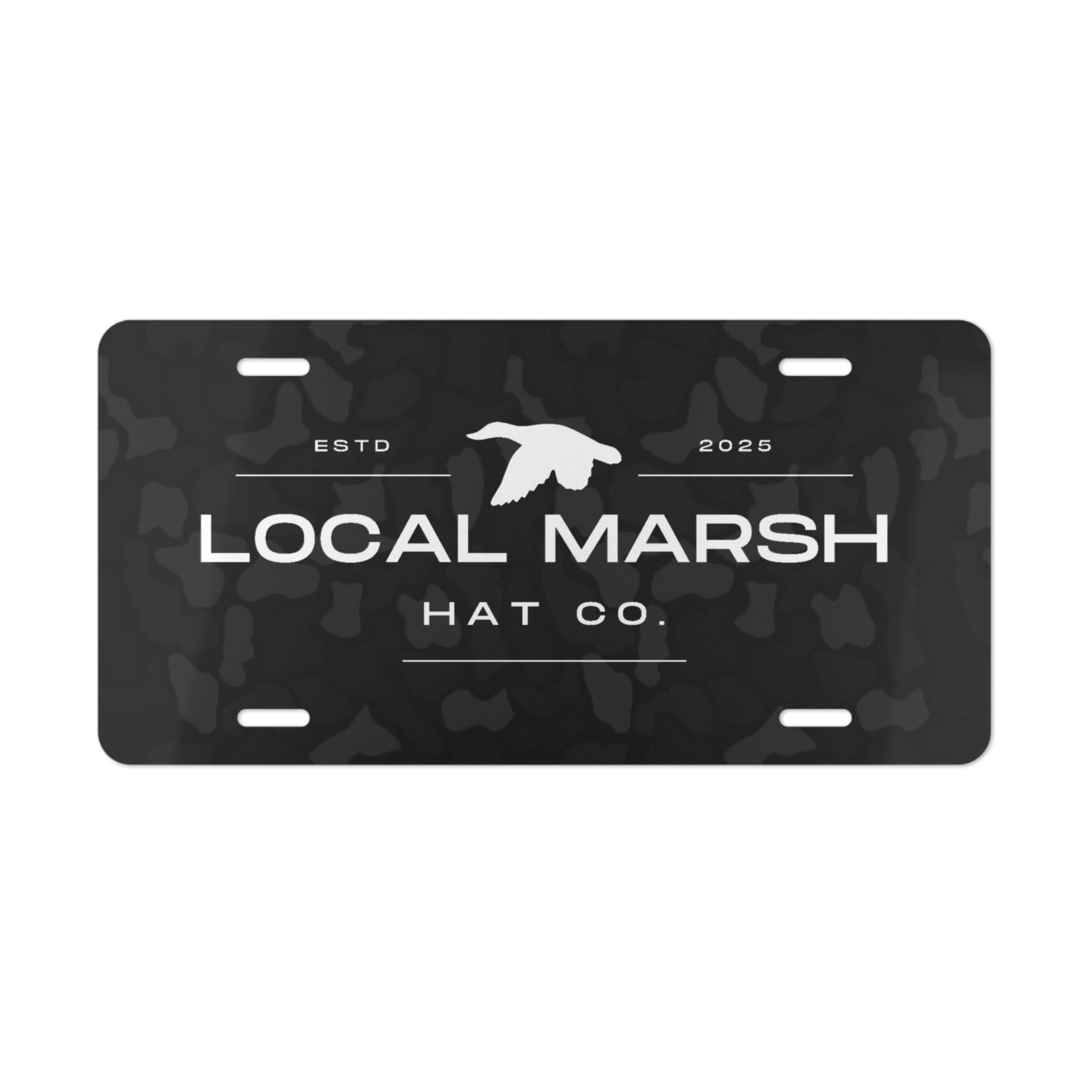 Black Camo License Plate