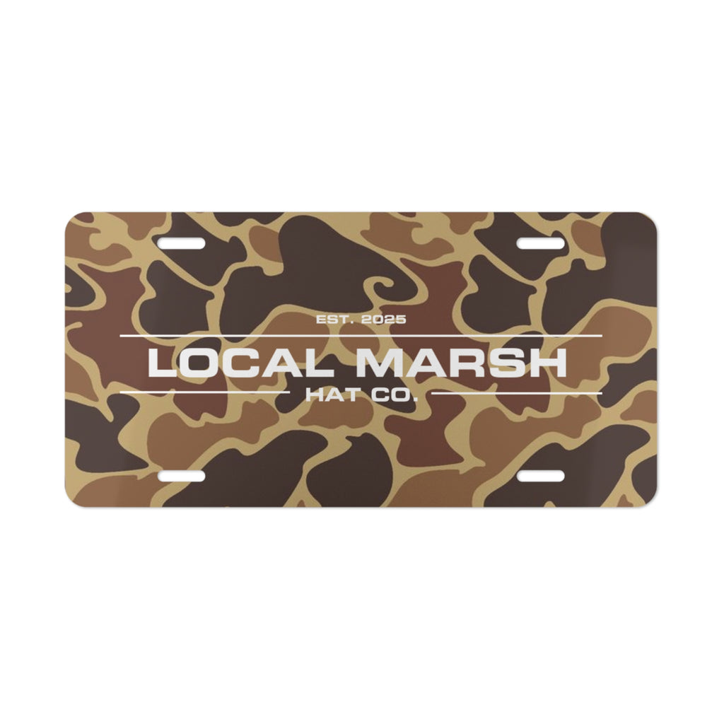 Old School Camo LMHC License Plate