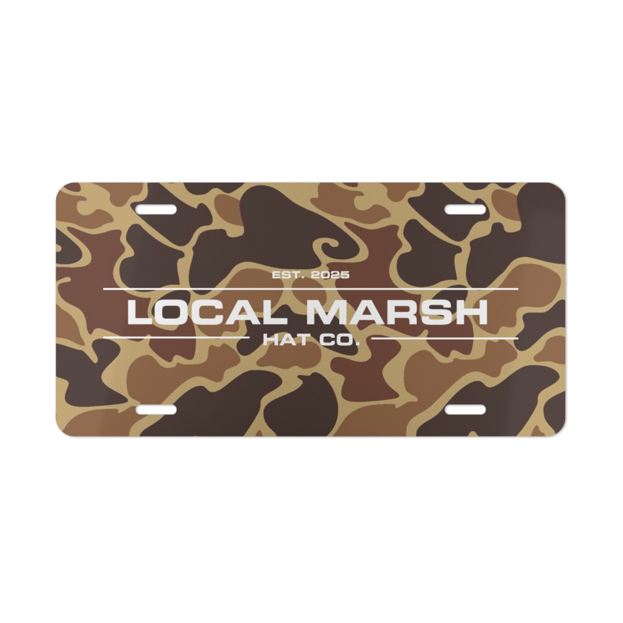 Old School Camo LMHC License Plate