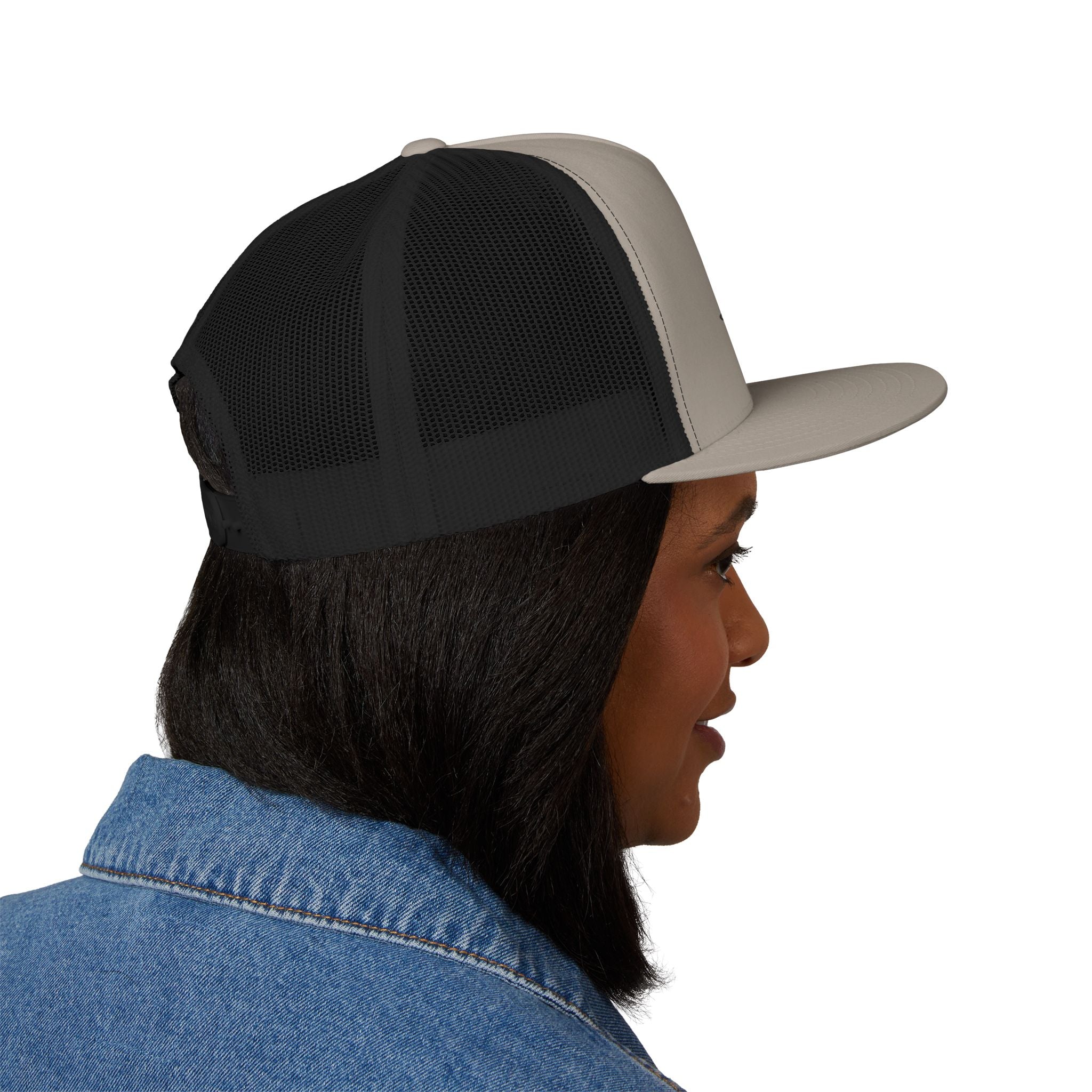 White Local Marsh Hat Co. Embroidered Yupoong Hat